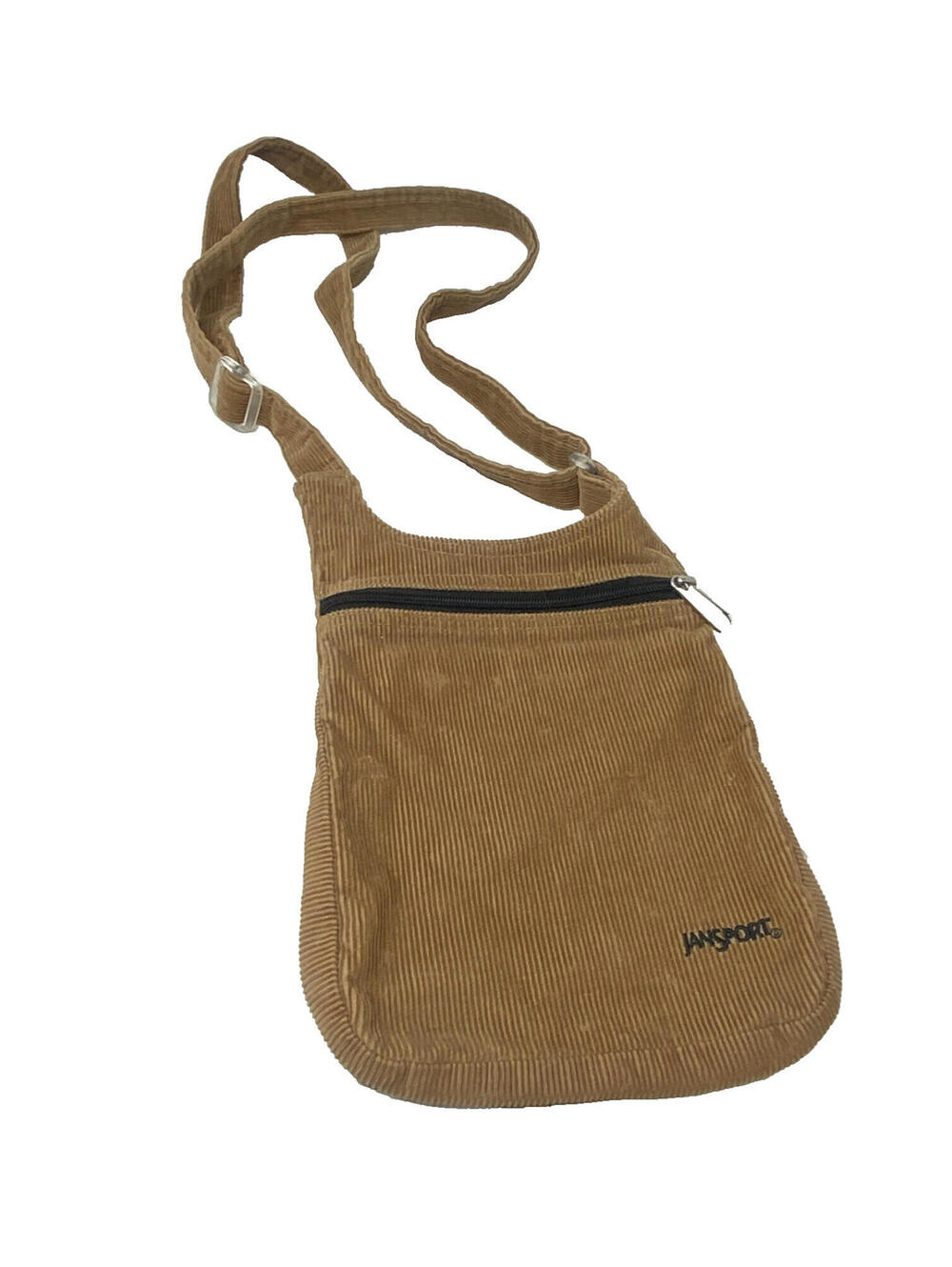 Vintage Corduroy Jansport Shoulder Messenger Bag Brown